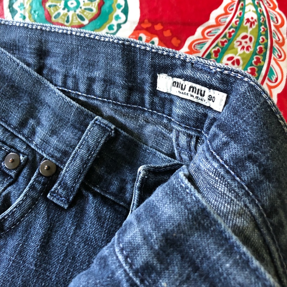 Women's Miu Miu Italian Boot Cut Jeans